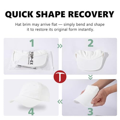 TOP-EX ChicPony™ UPF 50+ Cooling Ponytail Baseball Cap for Women, Packable - color: Rhino Grey, size: Large-X-Large