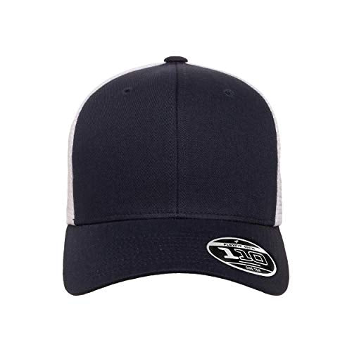 Flexfit 110 Mesh Cap One Size - color: Navy/White, size: One Size