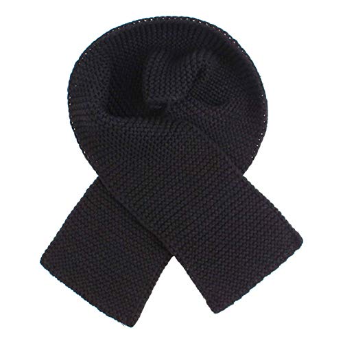 Duoyeree Baby Winter Hat Scarf Glove Beanie Set Fleece Lined Set 0-3T - color: Black