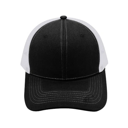 ZH 12 Pack Mesh Trucker Hats, Bulk Baseball Caps for Men and Women, Trucker Cap Wholesale - color: Black-white