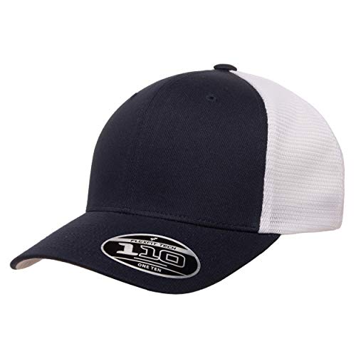 Flexfit 110 Mesh Cap One Size - color: Navy/White, size: One Size