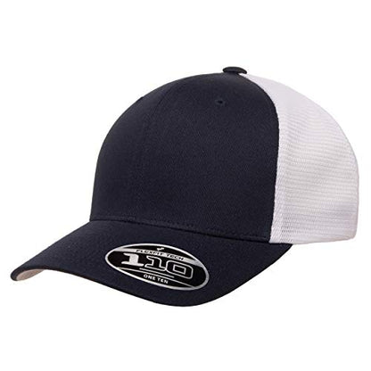 Flexfit 110 Mesh Cap One Size - color: Navy/White, size: One Size