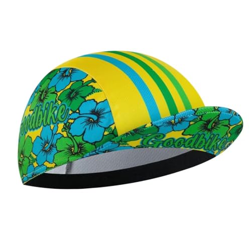 Cycling Cap for Man and Woman Cycling Hat Under Helmet-Polyester Breathable Sweat Absorbent - color: Flo-5
