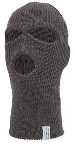 TOP HEADWEAR 3-Hole Winter Ski Mask - color: Heather Grey