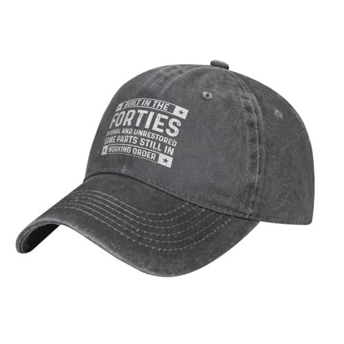 Built in Forties Original and Unrestored Some Parts Hat Women Dad Hat Trendy Hat - color: Deep Heather