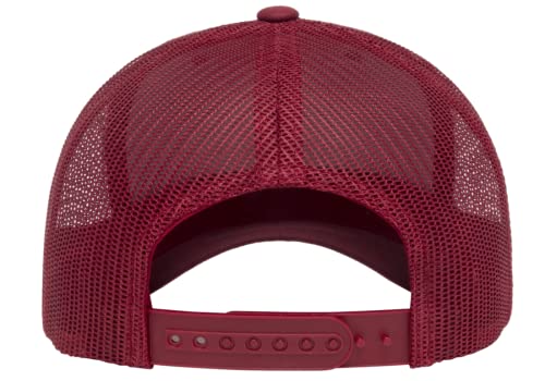 L2K Classics Plain Trucker Mesh Cap Baseball Cap - Mens Hats Trucker Hats for Men - color: Cranberry
