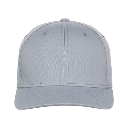 Lids Blank All Star Classic Structured Stretch Fitted Baseball Cap – Curved Bill Hat for Men and Women - color: Light Grey, size: Large-X-Large
