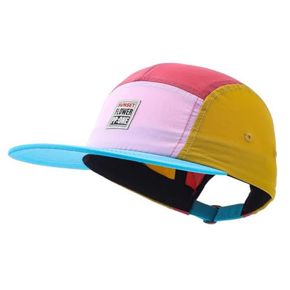 Quick Dry 5 Panel Baseball Cap Casual Trucker Hats Lightweight Golf Sports Cap Urban Street Hiphop Caps Sun Hat - color: Mg-pym2568-pink