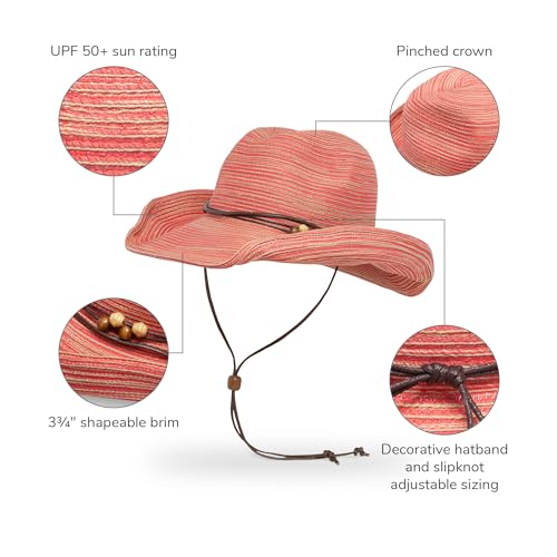 Sunday Afternoons Sunset Hat UPF 50+ Western Women's Sun Hat - color: Pepper, size: Medium