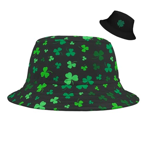 Bucket Hat for Men Women Funny Holiday Fishing Hat Cute Fisherman Cap - color: Stp Black