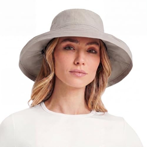 TOP-EX UVCoolix Women's UPF 50+ Wide Brim Cooling Sun Hat - color: Grey, size: X-Large