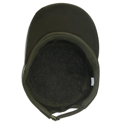 Army Cadet Cap for Men Women Military Flat Top Cap Baseball Caps - color: Army Green