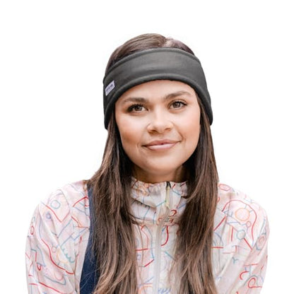 Turtle Fur Bang Band - Warm Headbands for Men and Women - color: Charcoal