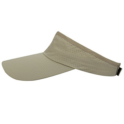 Mens Summer Quick-Dry Run Long Brim Empty Top Baseball Tennis Sun Hat Cap Visor - color: Beige