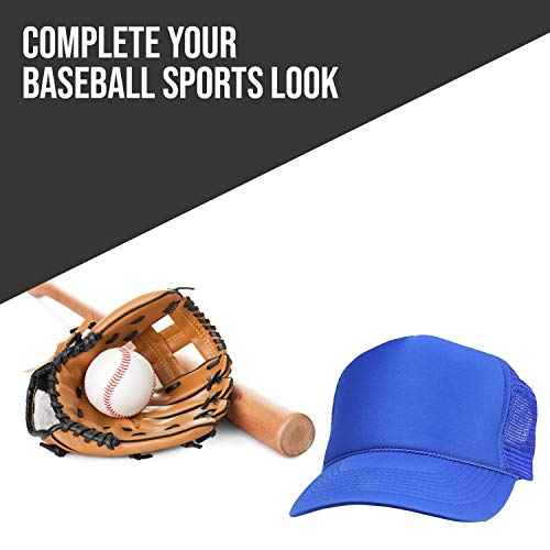 2 Packs Baseball Caps Blank Trucker Hats Summer Mesh Cap (2 FOR Price of 1) - color: Royal
