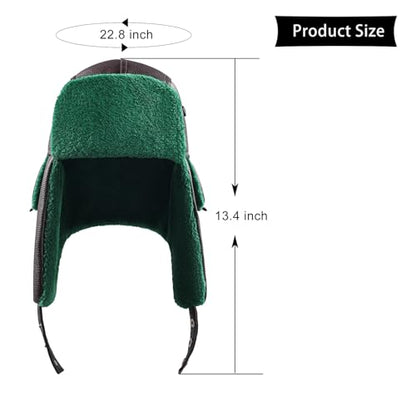Christmas Vacation Cousin Eddie Hat,Green Trapper Hat with Ear Flap for Uncle Eddie Halloween Christmas Costume
