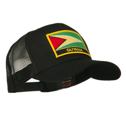 e4Hats.com South America Flag Letter Patched Mesh Cap - color: Guyana