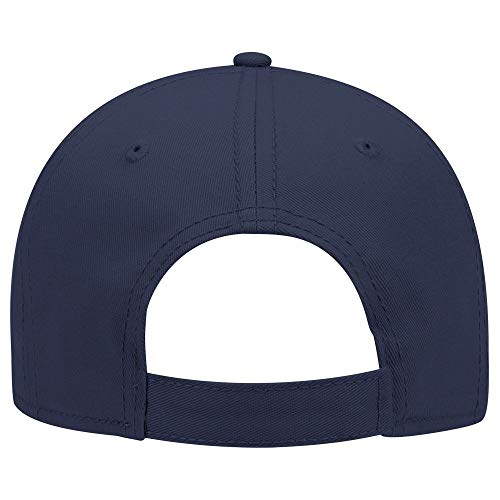 OTTO 6 Panel Low Profile Superior Cotton Twill Cap - color: Navy Blue