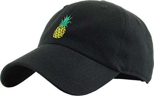KBETHOS Daddy Dad Hat Pineapple Vacation Baseball Cap Vintage Distressed Classic Polo Style Adjustable - color: Black Pineapple Classic