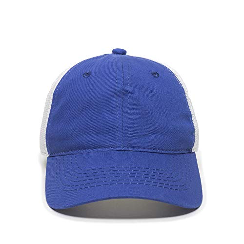 Outdoor Cap Garment Washed Meshback Cap - color: Royal/White