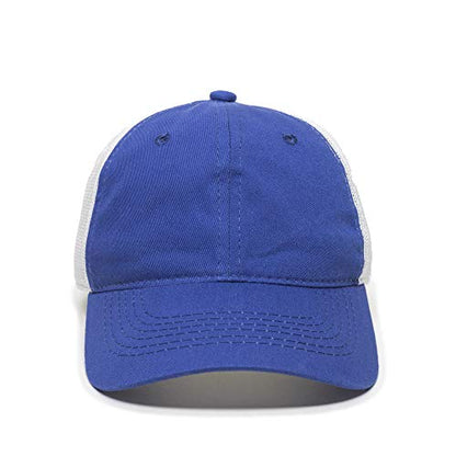 Outdoor Cap Garment Washed Meshback Cap - color: Royal/White