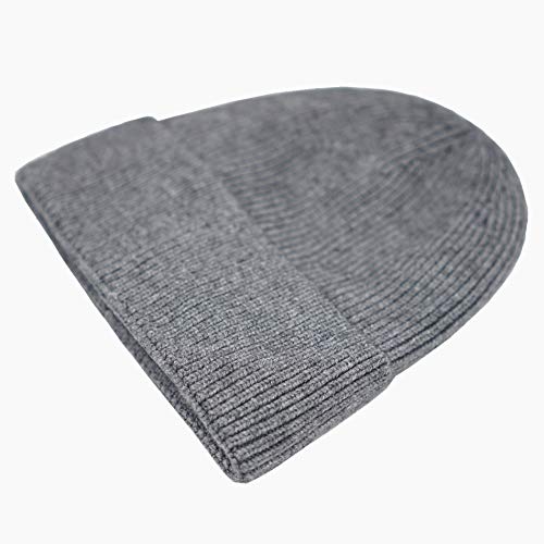 Connectyle Kids Beanie Hat Warm Winter Hats for Boys Girls Fleece Lined Knit Kids Hat for Ages 1-5 - color: Light Grey