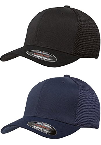 Flexfit mens Visor - color: 2pack 1-black & 1-navy, size: Small-Medium