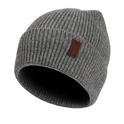 HandZest Ribbed Knit Beanie Men Women, Lightweight Breathable Spring Fall Soft Stretchy Daily Outdoor Skull Cap, One Size - color: Light Grey