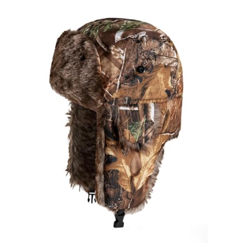 ASWER Trapper Warm Russian Trooper Hat Winter Skiing Cap Women Men Windproof - color: Z-yellow