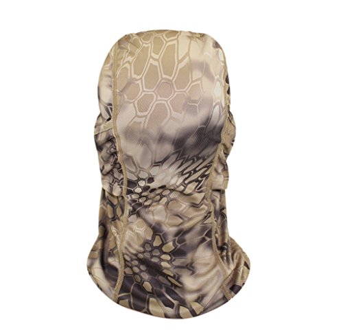 GANWAY Windproof Cap Tactic CS Motorcycle Mask Sunscreen Hat Ski Balaclava Headgear - color: Khaki
