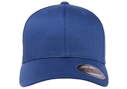 Flexfit Men's Athletic Baseball Fitted Cap - color: Royal, size: Small-Medium