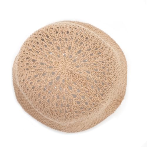 Women's Beach Bucket Hat Fisherman Cap Hollow Mesh Lightweight Breathable Sun Hat for Summer - color: Hollow Khaki