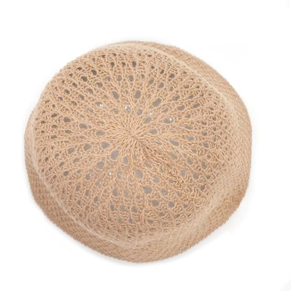 Women's Beach Bucket Hat Fisherman Cap Hollow Mesh Lightweight Breathable Sun Hat for Summer - color: Hollow Khaki