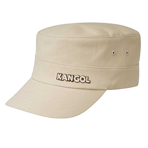 Kangol Cotton Twill Army Cap - color: Beige, size: Large-X-Large