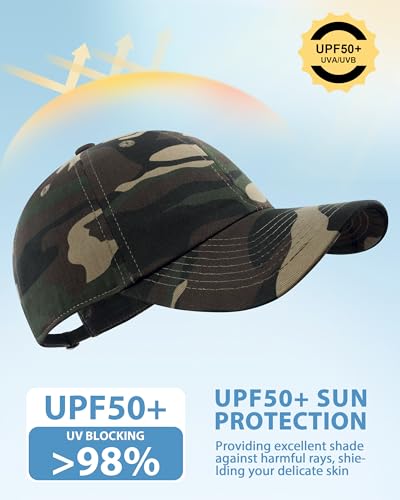 GADIEMKENSD Unstructured Baseball Cap Adjustable, Running Hat for Men Women, Cotton Dad Hat Plain for Outdoors Activities - color: Camo Army Green
