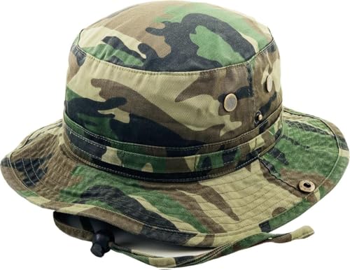 KBETHOS Boonie Bucket Hat Cap Fishing Outdoor Activities - color: Outdoor Boonie Camouflage, size: Large-X-Large