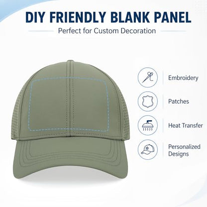 Quick Dry Baseball Cap Curved Brim Snapback Hat Mesh for Men Women - color: Black+navy+sagegreen