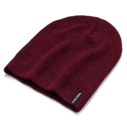 Essential Knit Beanie – Soft, Lightweight Comfort in Fun Colors - color: Maroon