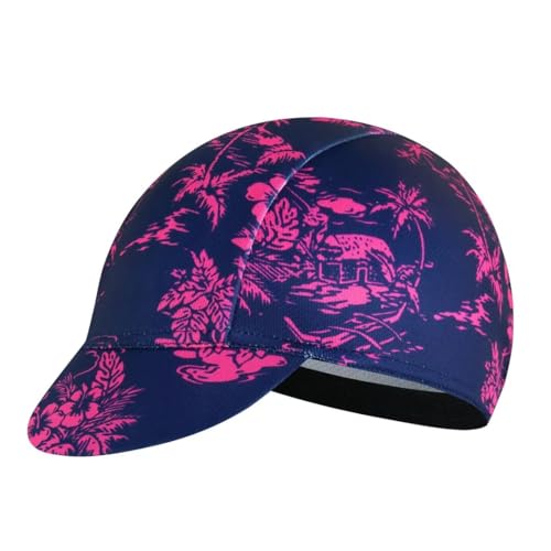 Cycling Cap for Man and Woman Cycling Hat Under Helmet-Polyester Breathable Sweat Absorbent - color: Flo-13