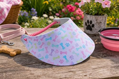 Women's Beautiful Designs Lightweight Packable Foam Visor for Sun Protection and Outdoor Activities - color: Dog 14