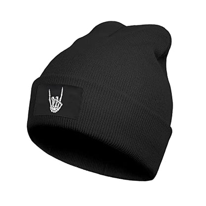 Cool Graphic Beanie for Men and Women - Black - color: Skeleton1