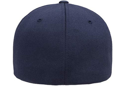 Flexfit Men's Athletic Baseball Fitted Cap - color: Navy, size: Small-Medium