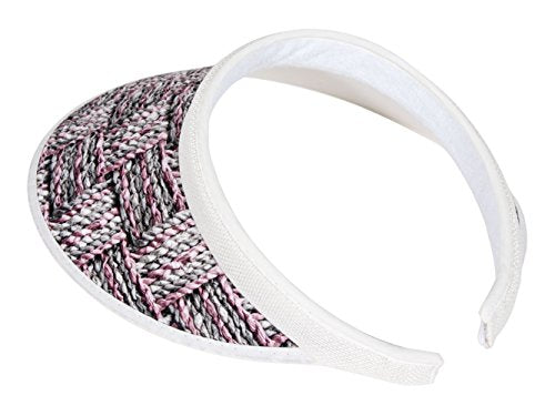 TOP HEADWEAR Two-Tone Weave Clip-On Visor - color: Black