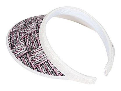 TOP HEADWEAR Two-Tone Weave Clip-On Visor - color: Black