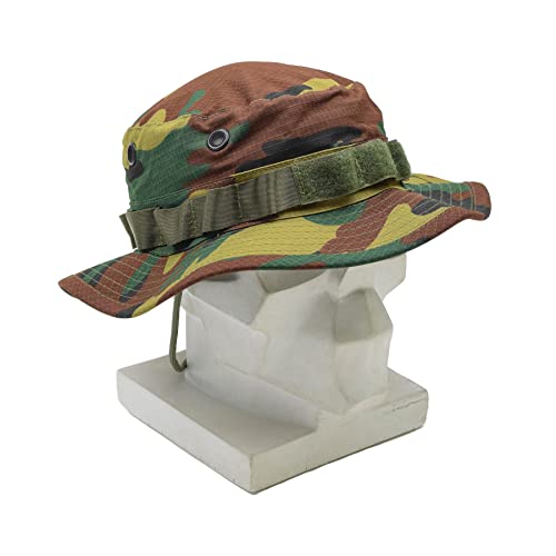 Belgian Army Style Boonie Cap Tacgear Military hat Jigsaw camo Ripstop Wide Brim