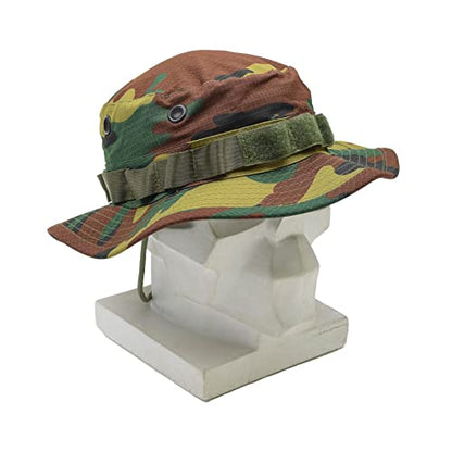 Belgian Army Style Boonie Cap Tacgear Military hat Jigsaw camo Ripstop Wide Brim