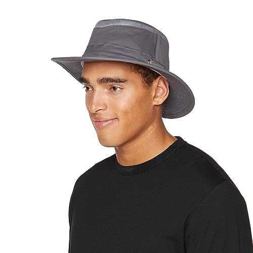 Tilley T5MO Adventure Airflo Hat, UPF 50+ Men's Sun Hat - color: Grey, size: 7