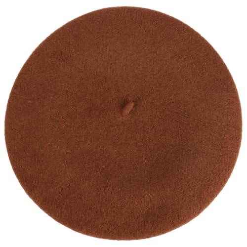 Seeberger Virgin Wool Beret for Women Women - Made in The EU - color: Brown
