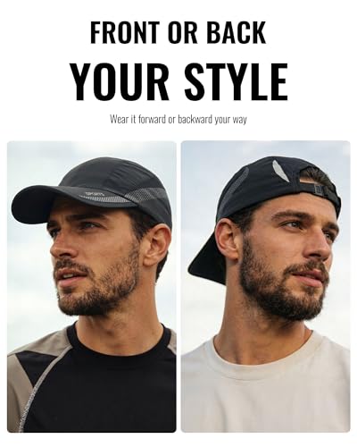 CLAPE Outdoor Sun Visor Hats Lightweight Waterproof Breathable Sports Hat UPF50+ Ultra Thin Cooling Baseball Hats - color: 02-sky Blue