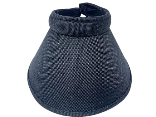 PRO.FASHION Women's Summer Sun Visor with Ear Coverage, 10" Wide Brim, Clip on Beach Hat Golf Cap,Wide Headband, Light Weight